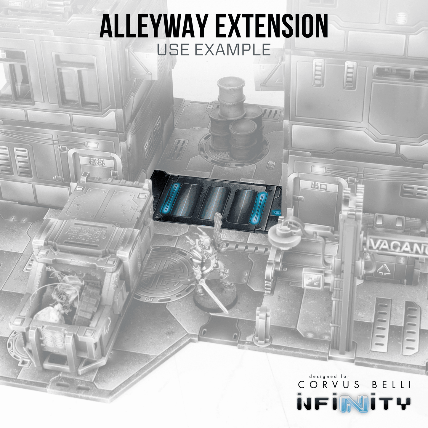 Xiguan Sidewalk - Alleyways and Courtyard - Bare MDF