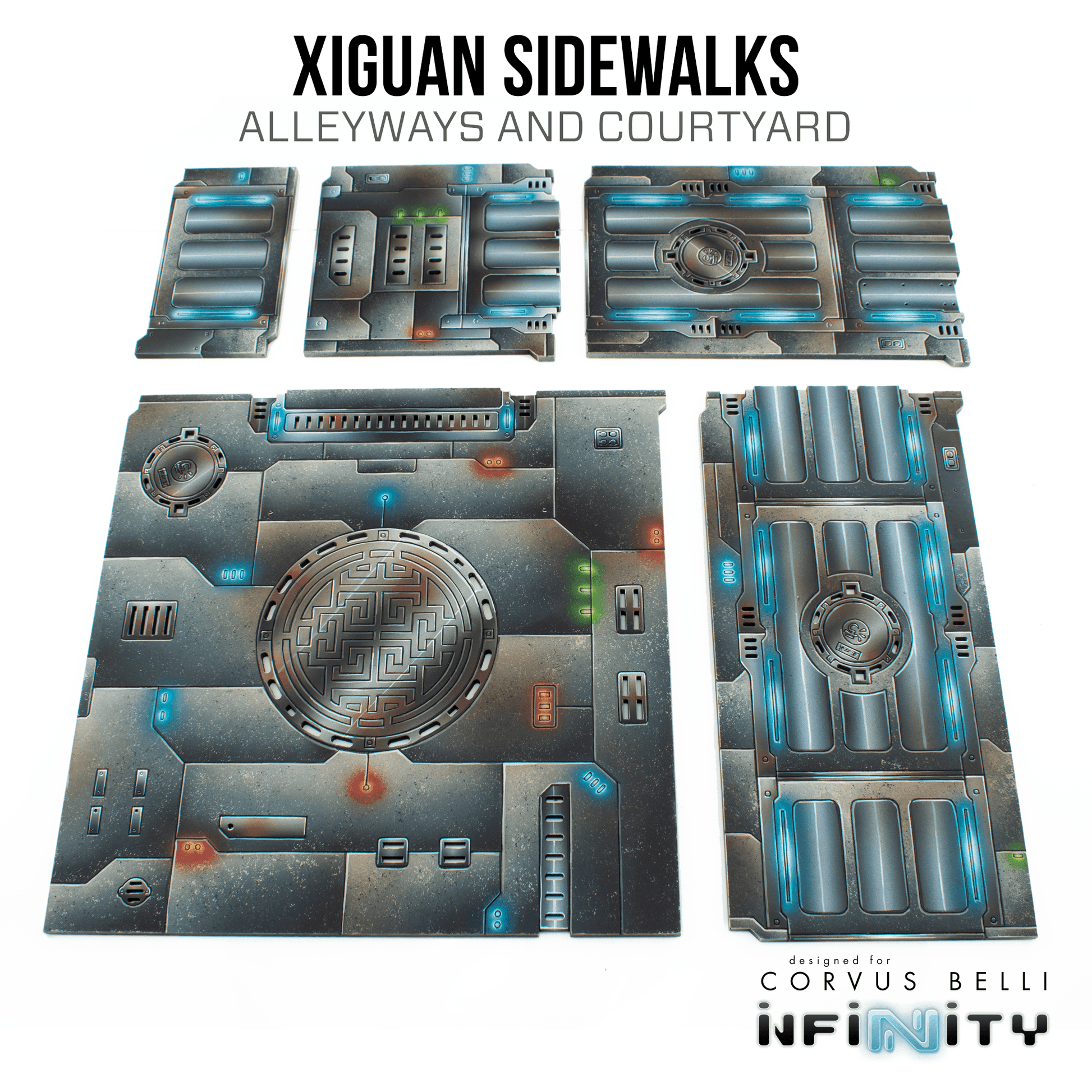 Xiguan Sidewalk - Alleyways and Courtyard - Bare MDF
