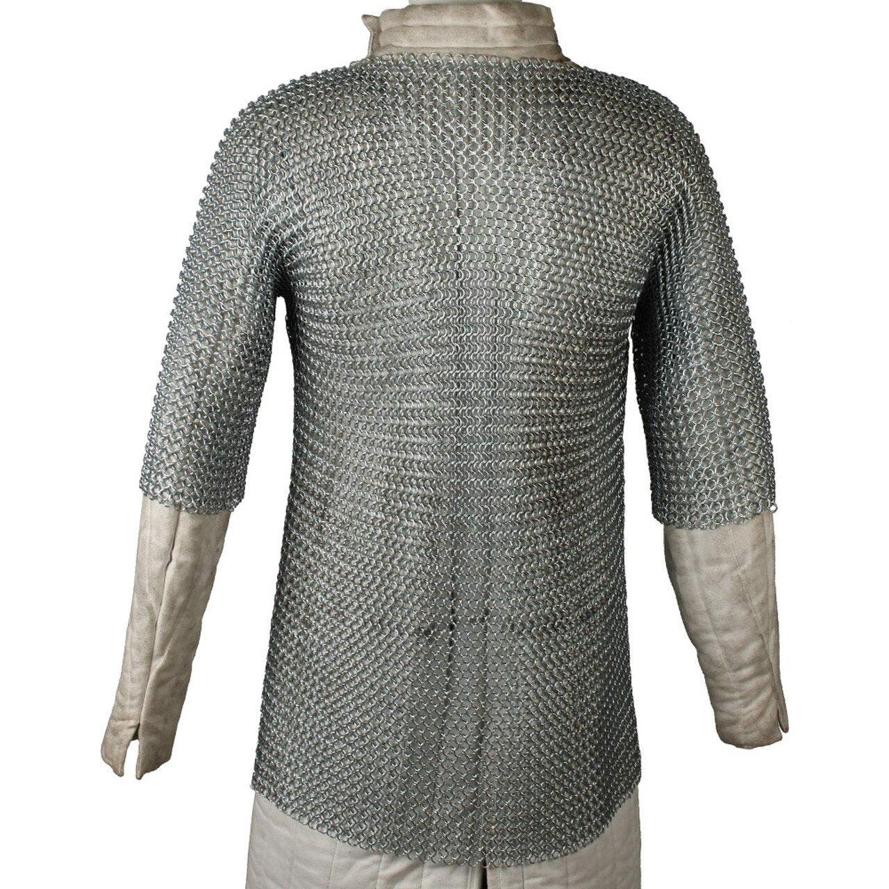 Re-enactment Aluminum Haubergeon Chainmail Large-1