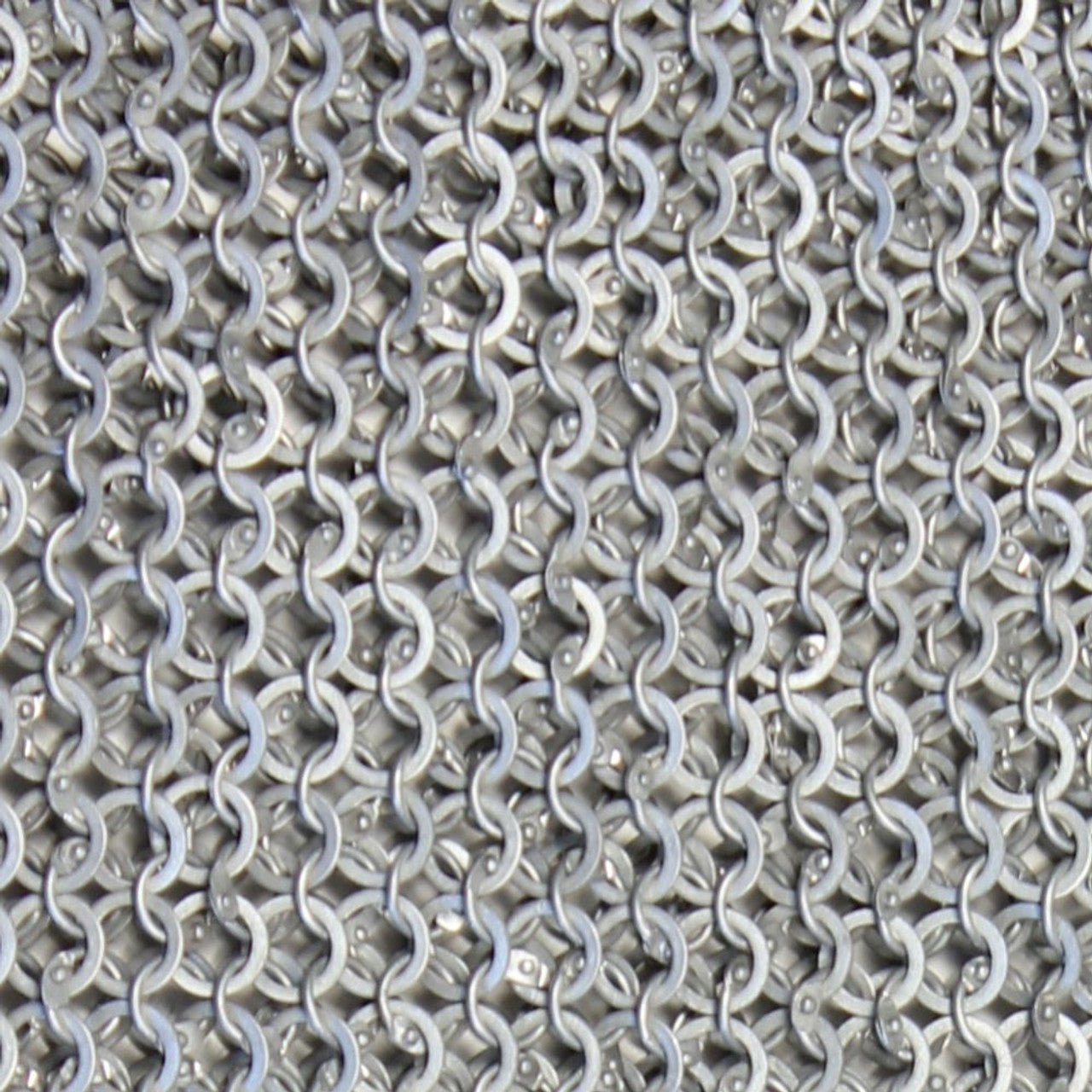 Re-enactment Aluminum Haubergeon Chainmail Large-2