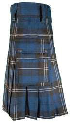 Standard Ramsay Blue Tartan Utility Kilt - 30 / 22