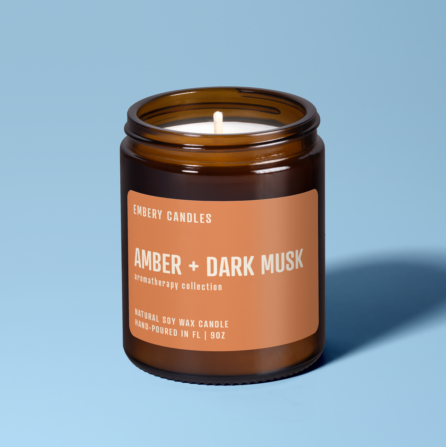 Amber + Dark Musk | Soy Wax Scented Candle