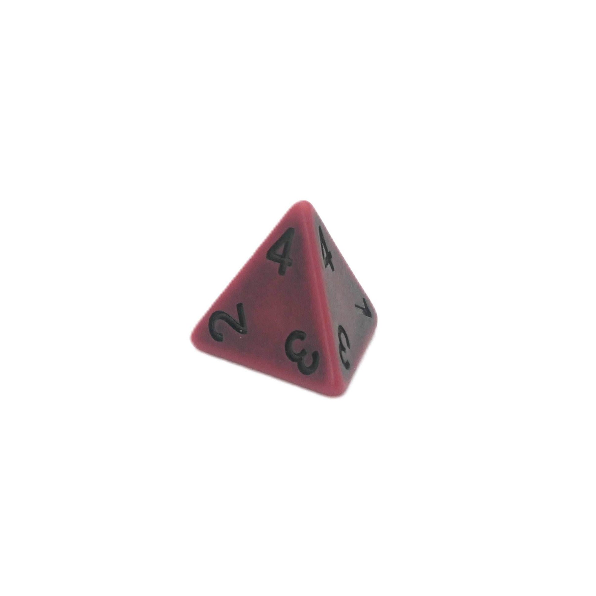 Ancient Blood - 7 Piece DnD Dice Set | Acrylic RPG Gaming Dice - 