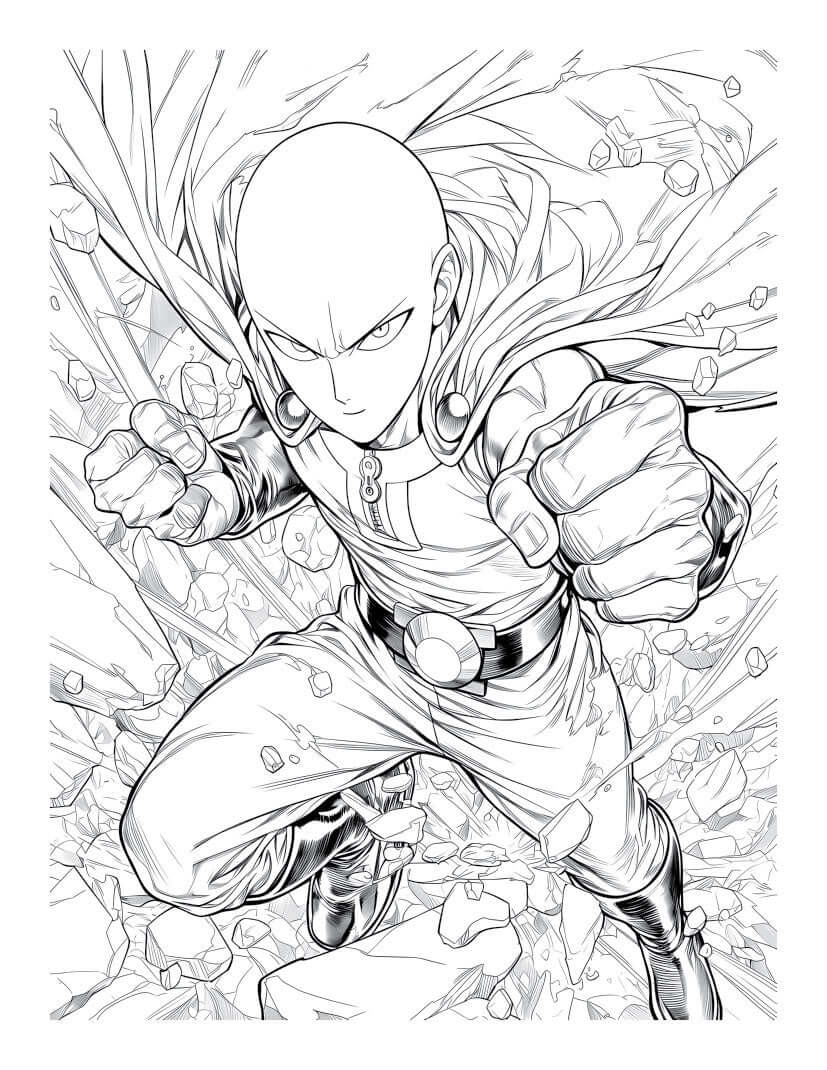 Anime Action Stars Coloring Book Vol 2 | 60 NEW Pages | Teens & Adults