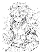 Anime Action Stars Coloring Book Vol 2 | 60 NEW Pages | Teens & Adults