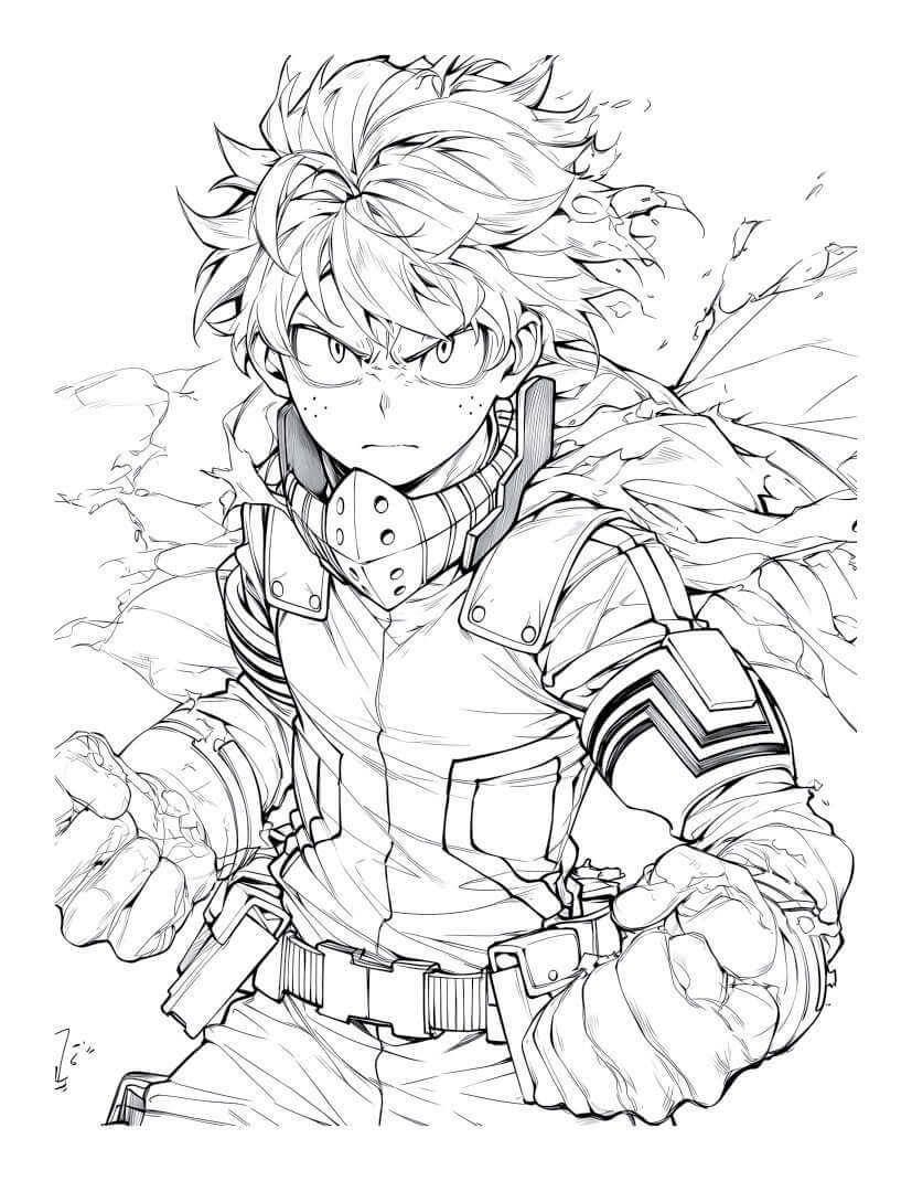 Anime Action Stars Coloring Book Vol 2 | 60 NEW Pages | Teens & Adults