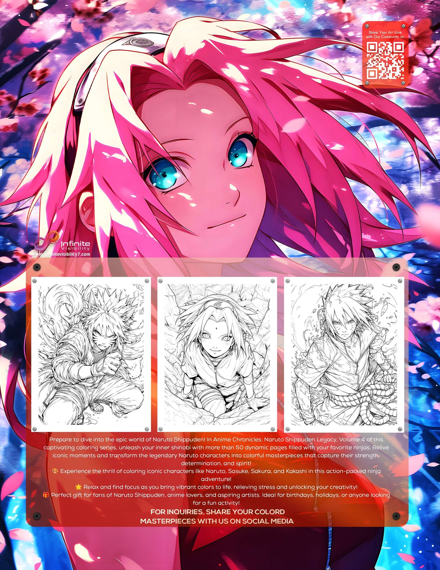 Anime Chronicles: Naruto Shippuden Legacy! A Ninja Adventure Coloring Book PDF