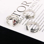 Anime Bleach Cosplay Ring Kurosaki Ichigo Metal Adjustable Unisex Rings Jewelry Accessories
