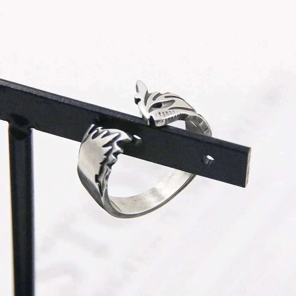 Anime Bleach Cosplay Ring Kurosaki Ichigo Metal Adjustable Unisex Rings Jewelry Accessories