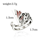 Anime Bleach Cosplay Ring Kurosaki Ichigo Metal Adjustable Unisex Rings Jewelry Accessories