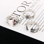 Anime Bleach Cosplay Ring Kurosaki Ichigo Metal Adjustable Unisex Rings Jewelry Accessories