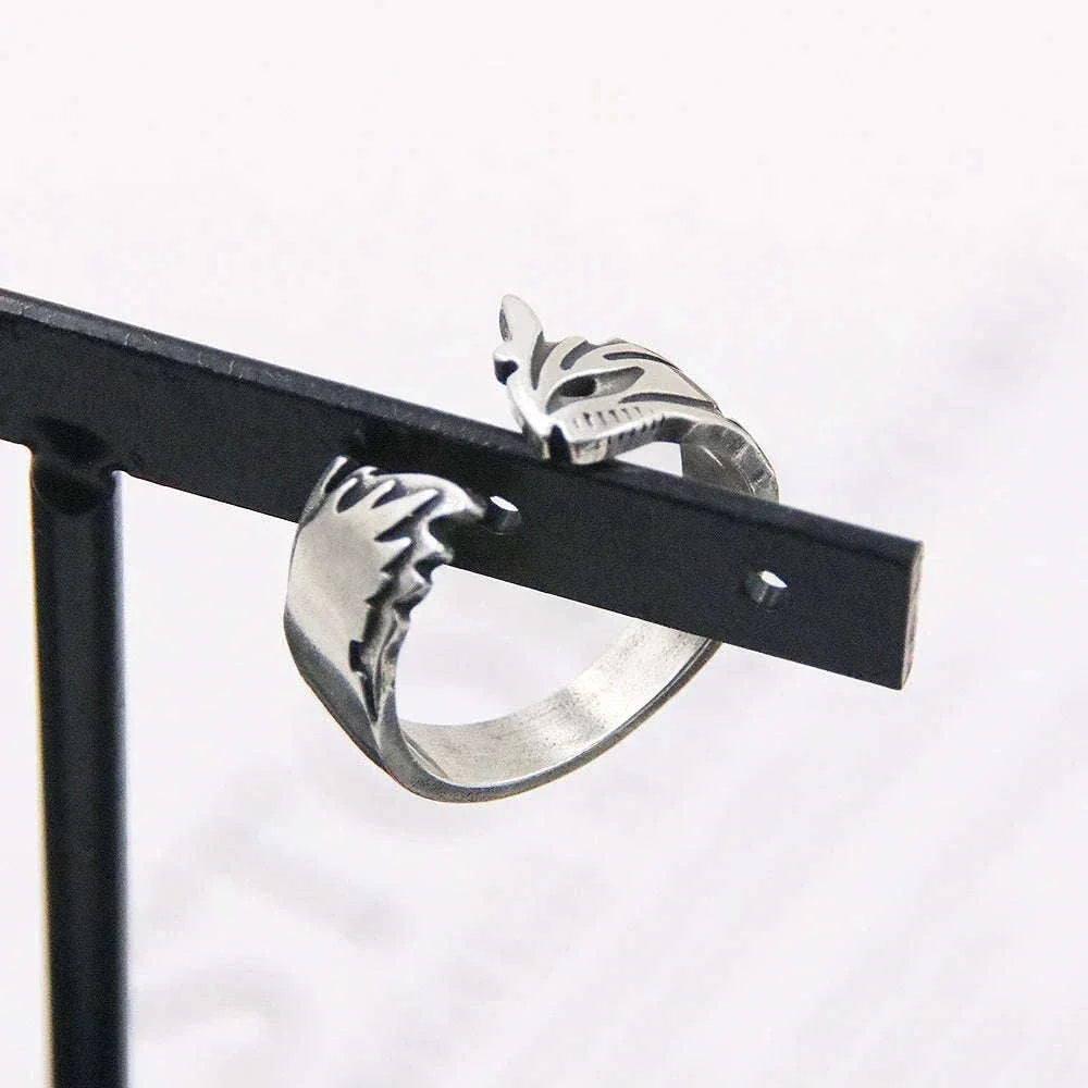 Anime Bleach Cosplay Ring Kurosaki Ichigo Metal Adjustable Unisex Rings Jewelry Accessories