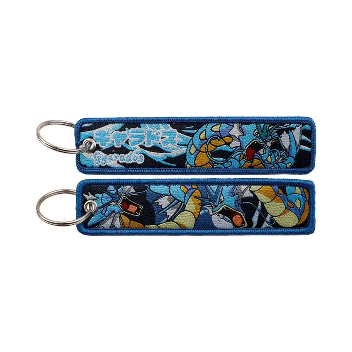 Anime Pokemon Key Chain Embroidery Key Fobs Cartoon Keychains for Car Key Ring Accessories