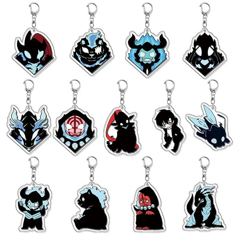 Anime Solo Leveling Acrylic Keychain Shadow Monarch Army Accessories