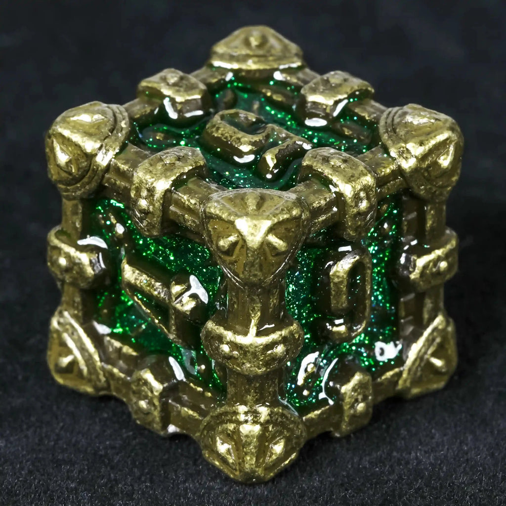 DND Dice - Skull Series Metal Dice Set