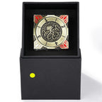 Cool Table Game Dice Spinner: 7-in-1 Metal Solid Cube Six-Sided Circular Spinning Roulette Dice