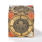 Cool Table Game Dice Spinner: 7-in-1 Metal Solid Cube Six-Sided Circular Spinning Roulette Dice