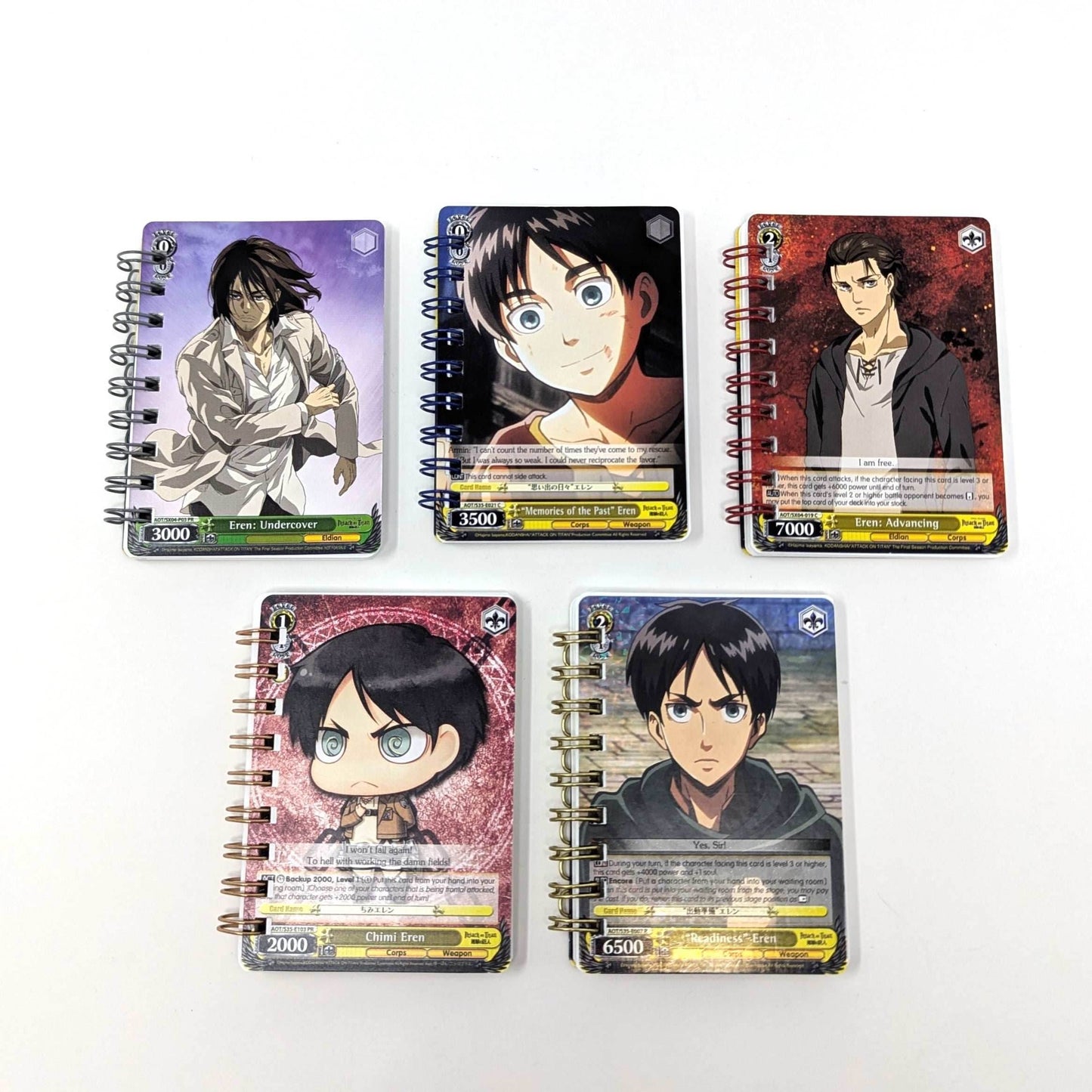 Attack on Titan Trading Card Notebook - Random Character