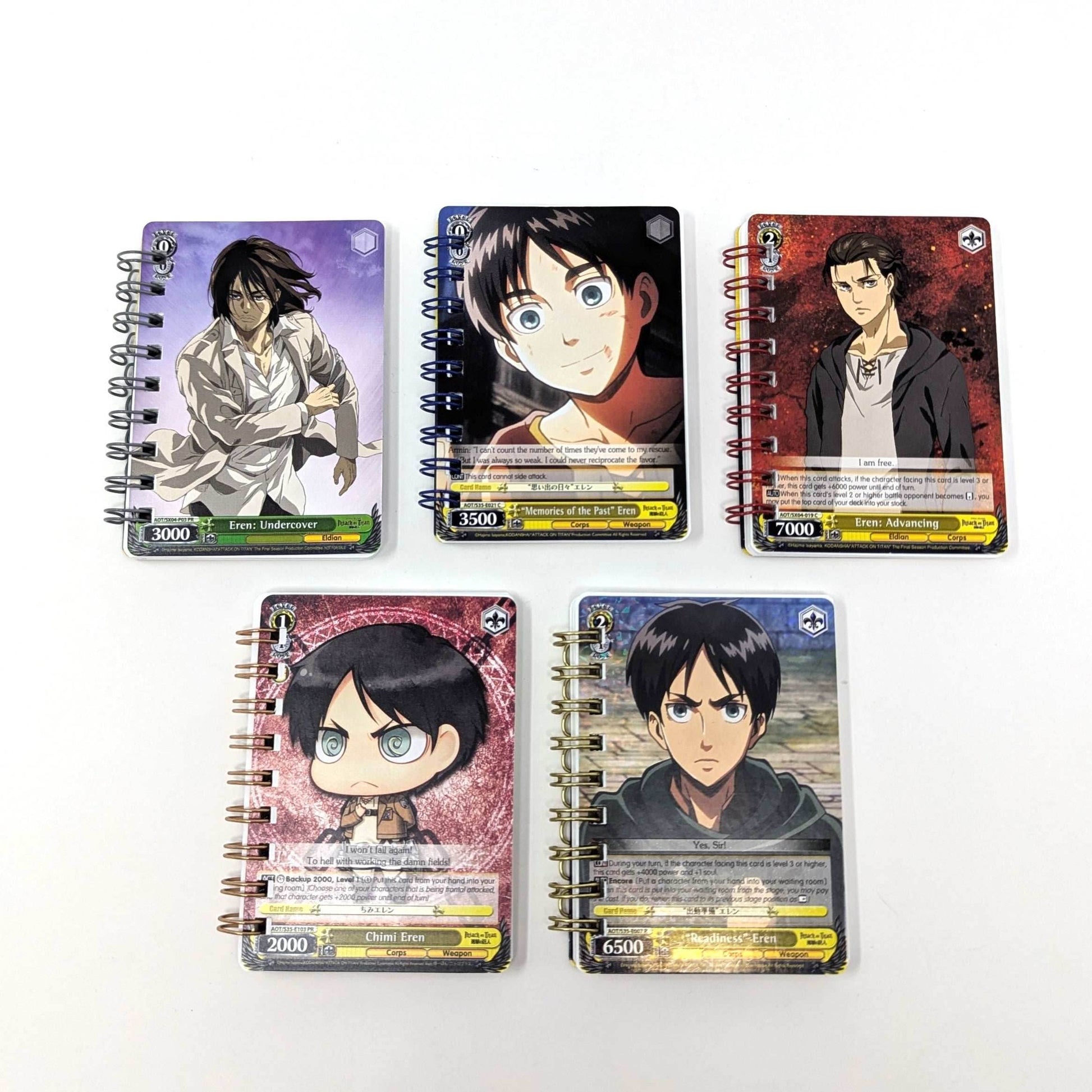 Attack on Titan Trading Card Notebook - Random Character