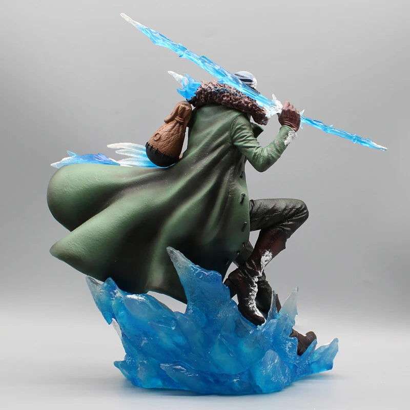 Aokiji Kuzan Anime LED Figurine, One Piece Action Figures Statue Model Collection 30 cm