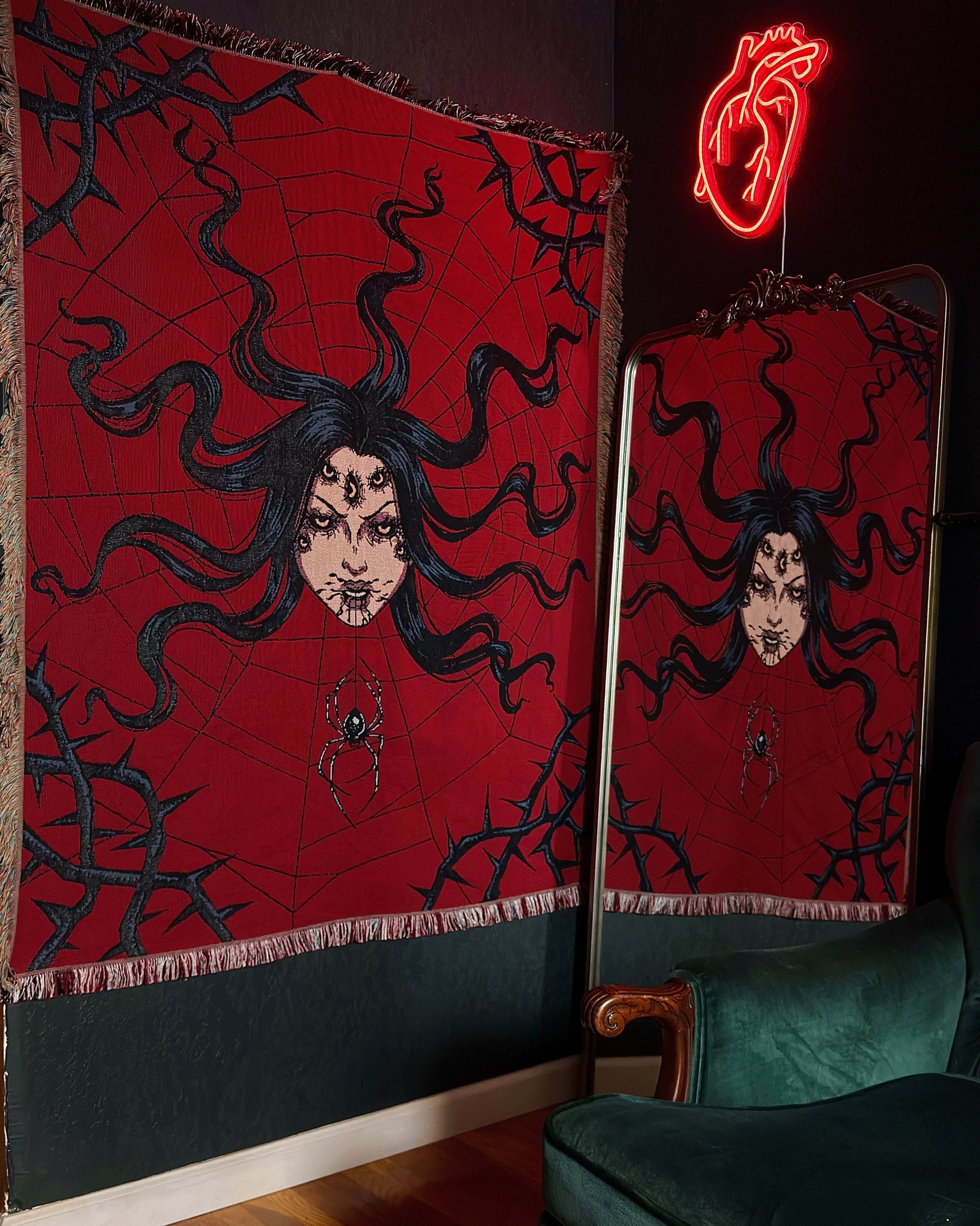 Arachnophobia Woven Blanket - 