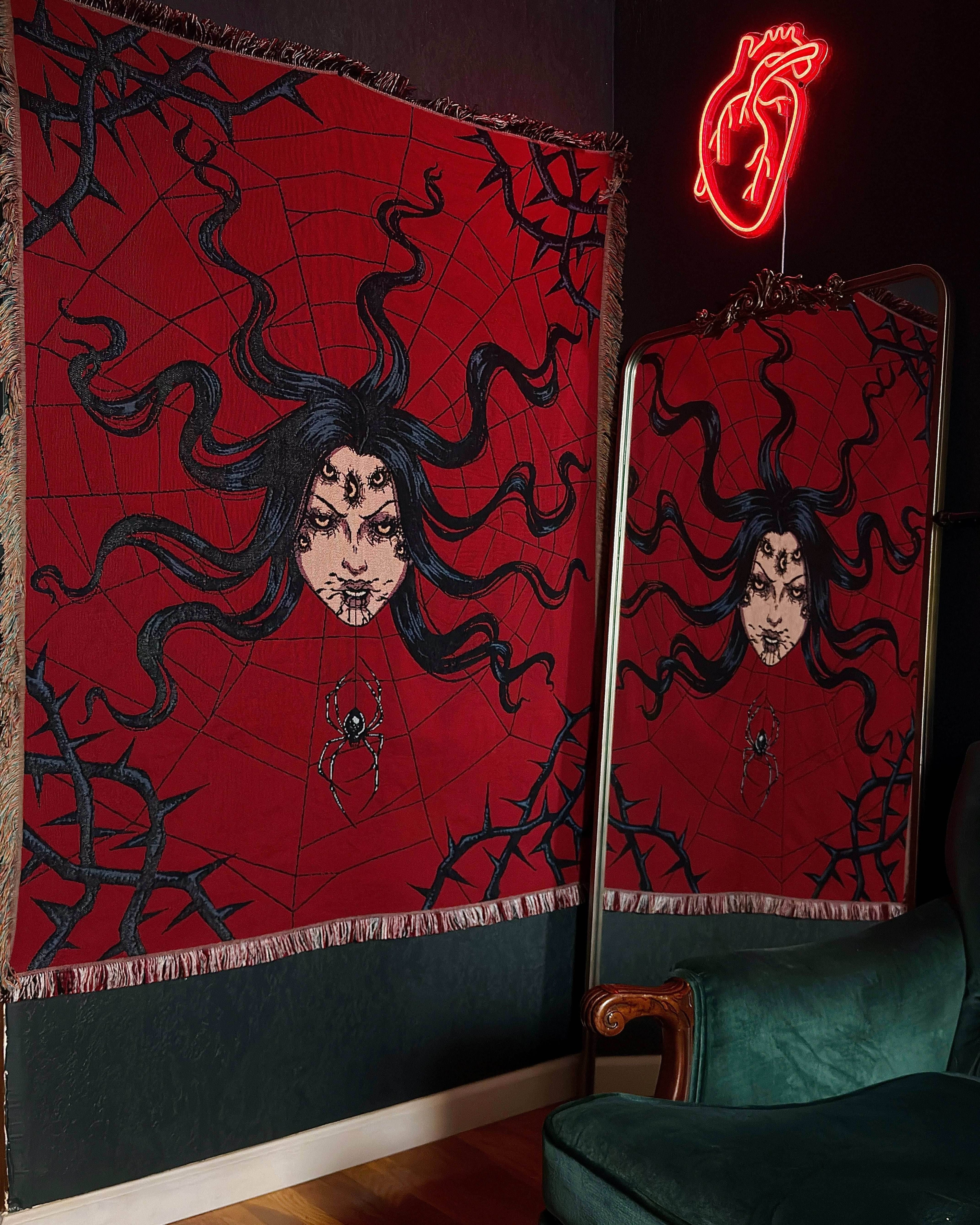 Arachnophobia Woven Blanket - 