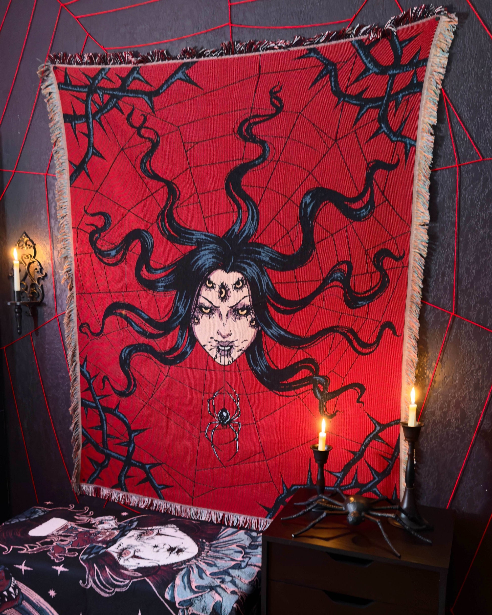Arachnophobia Woven Blanket - 
