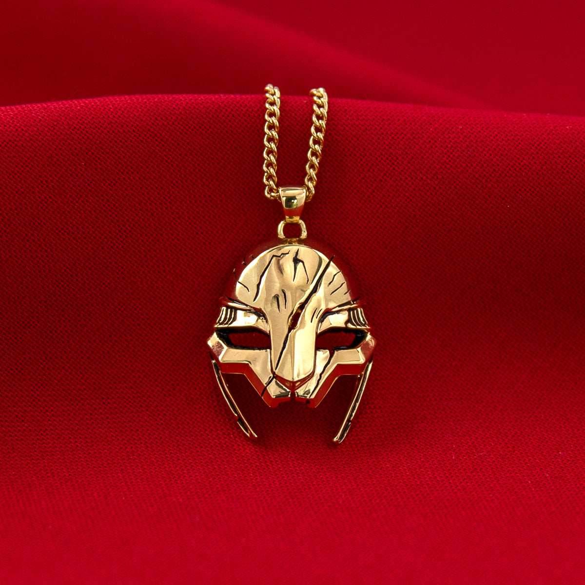 League of Legends X RockLove ARCANE Ambessa Mask Necklace - 