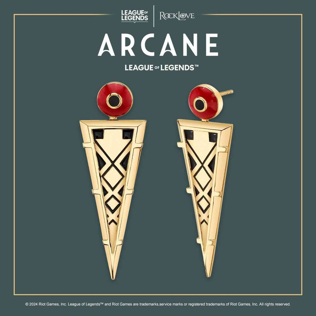 League of Legends X RockLove ARCANE Ambessa Earrings - 