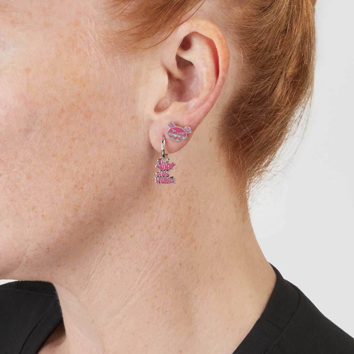 League of Legends X RockLove ARCANE Jinx Graffiti Earrings Set - 