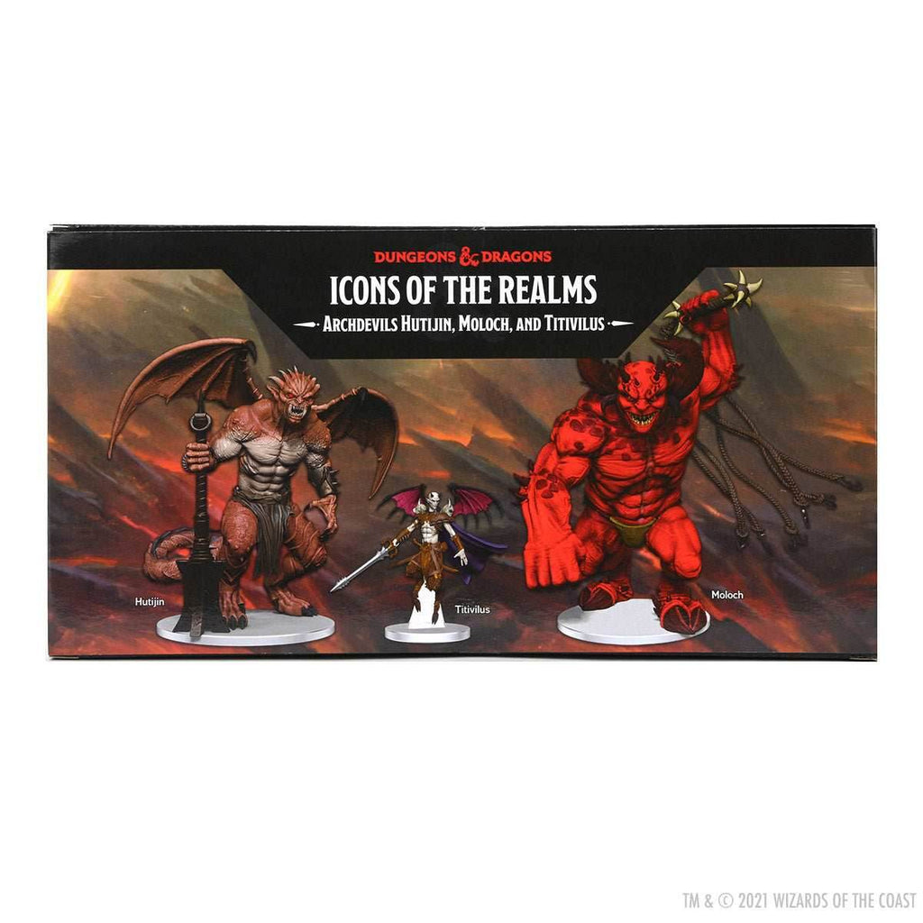 D&D: Icons of the Realms - Archdevils - Hutijin, Moloch, Titivilus - 