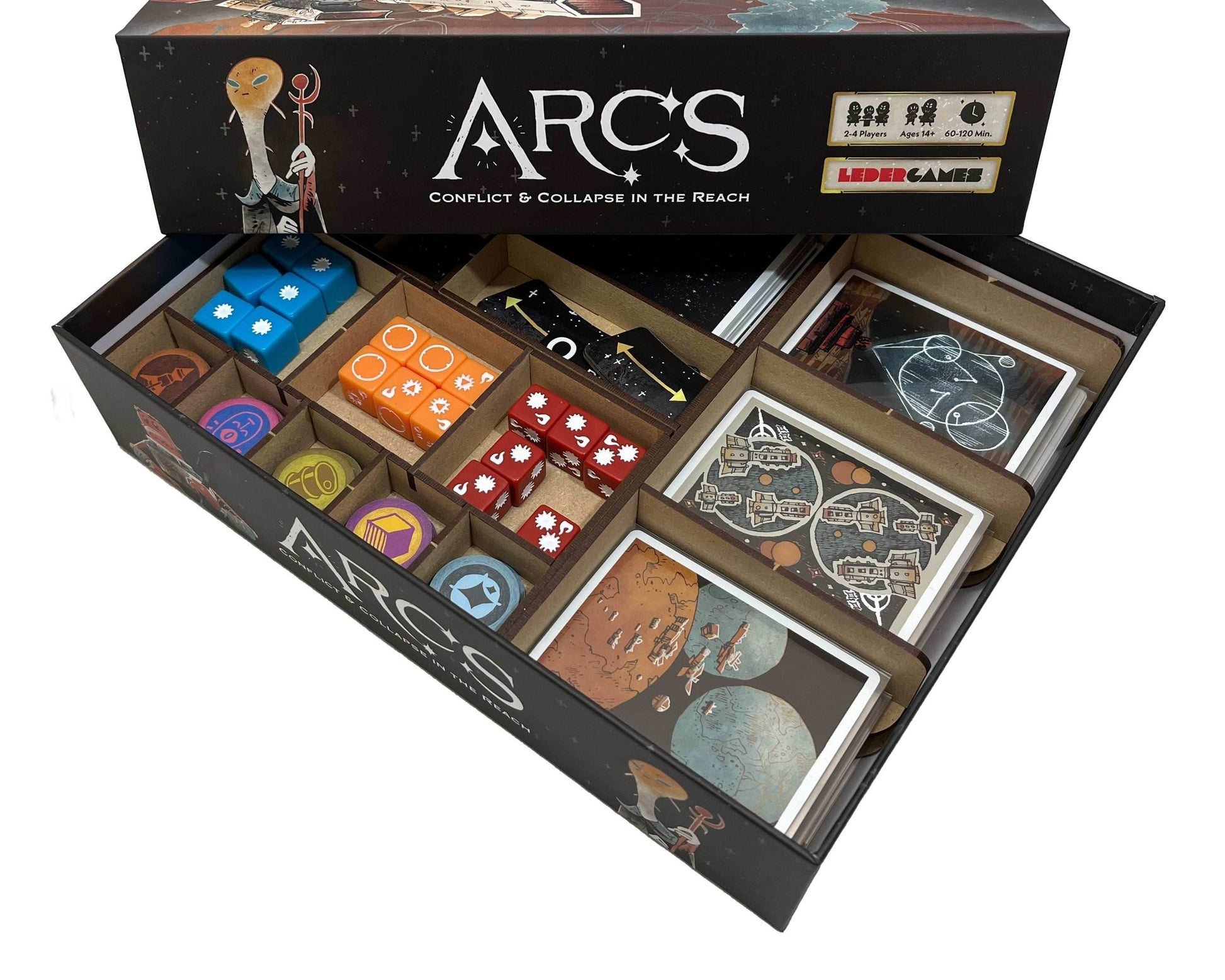 Arcs Board Game Organizer Insert - 