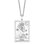 Disney X RockLove THE LITTLE MERMAID Ariel Tablet Necklace - Sterling Silver