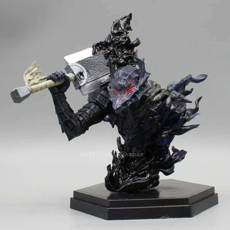 Armor Guts Figure, Berserk Black Swordsman PVC Anime Figurine, 6in Statues Toys