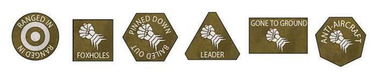 Flames of War: British Armoured Fist Token Set - 