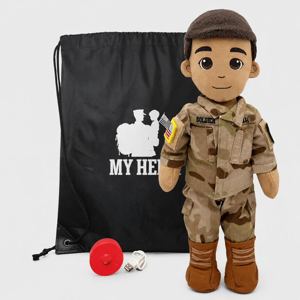 My Hero™ Army Soldier Daddy Doll | Custom Recordable Plush