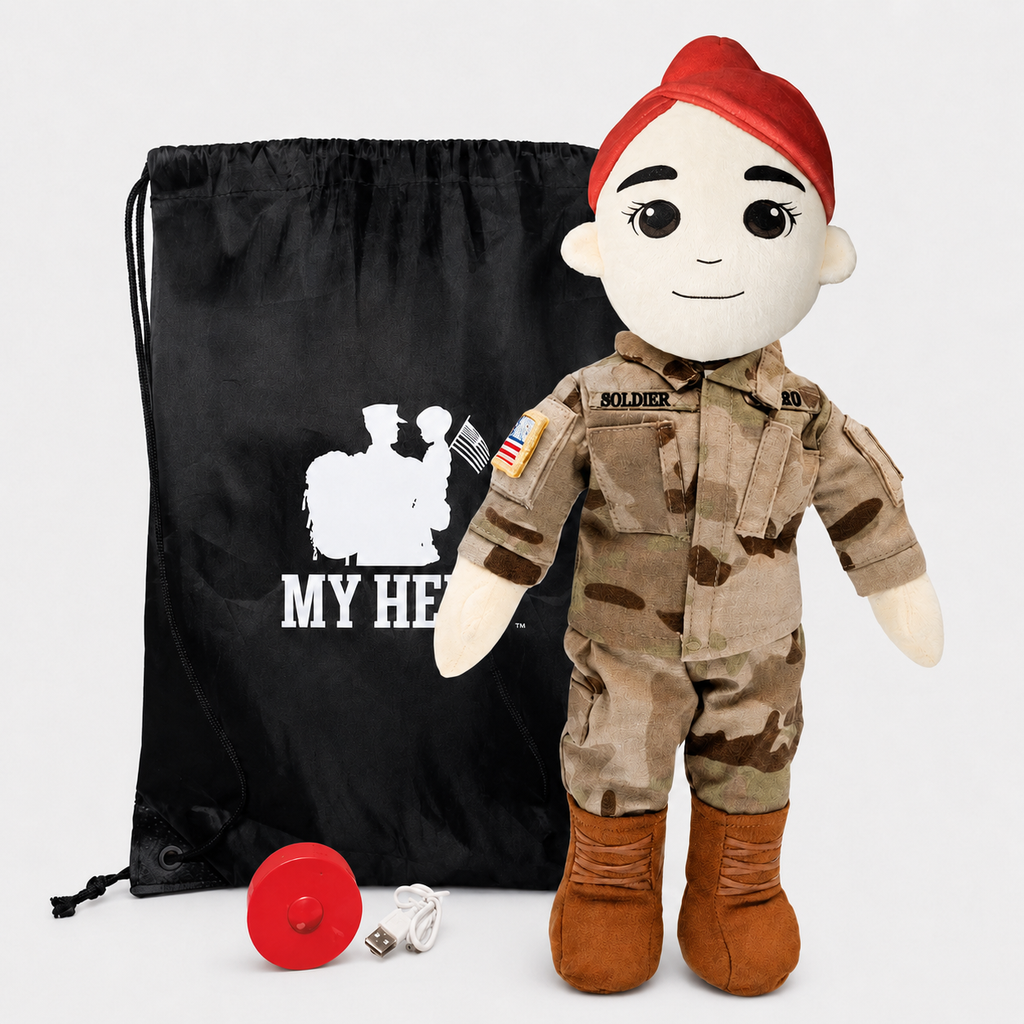 My Hero™ Army Soldier Daddy Doll | Custom Recordable Plush