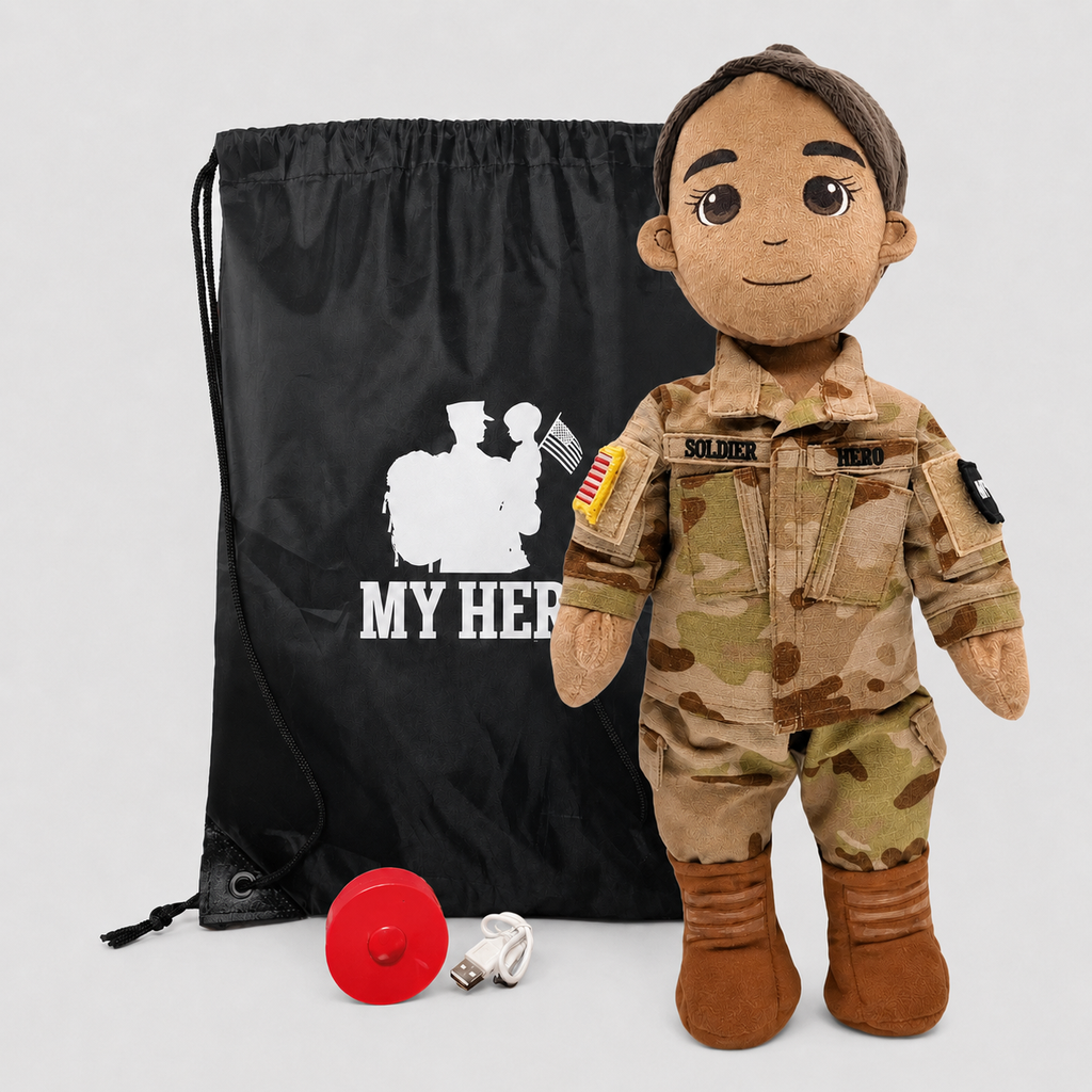 My Hero™ Army Soldier Daddy Doll | Custom Recordable Plush