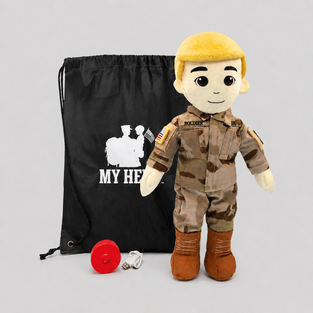 My Hero™ Army Soldier Daddy Doll | Custom Recordable Plush