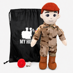 My Hero™ Army Soldier Daddy Doll | Custom Recordable Plush