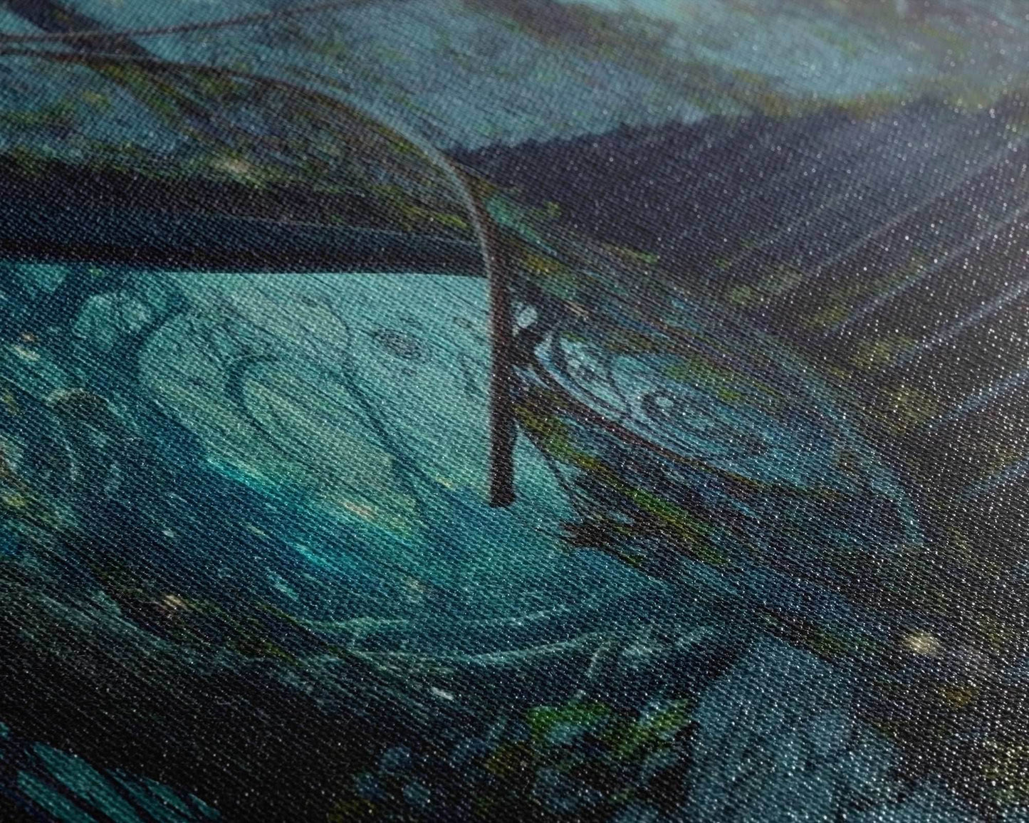 Fantasy Staircase, Framed Canvas Print, Stair Way to Beyond - 10x20 Inches / Gallery Wrap Canvas - Ready To Hang