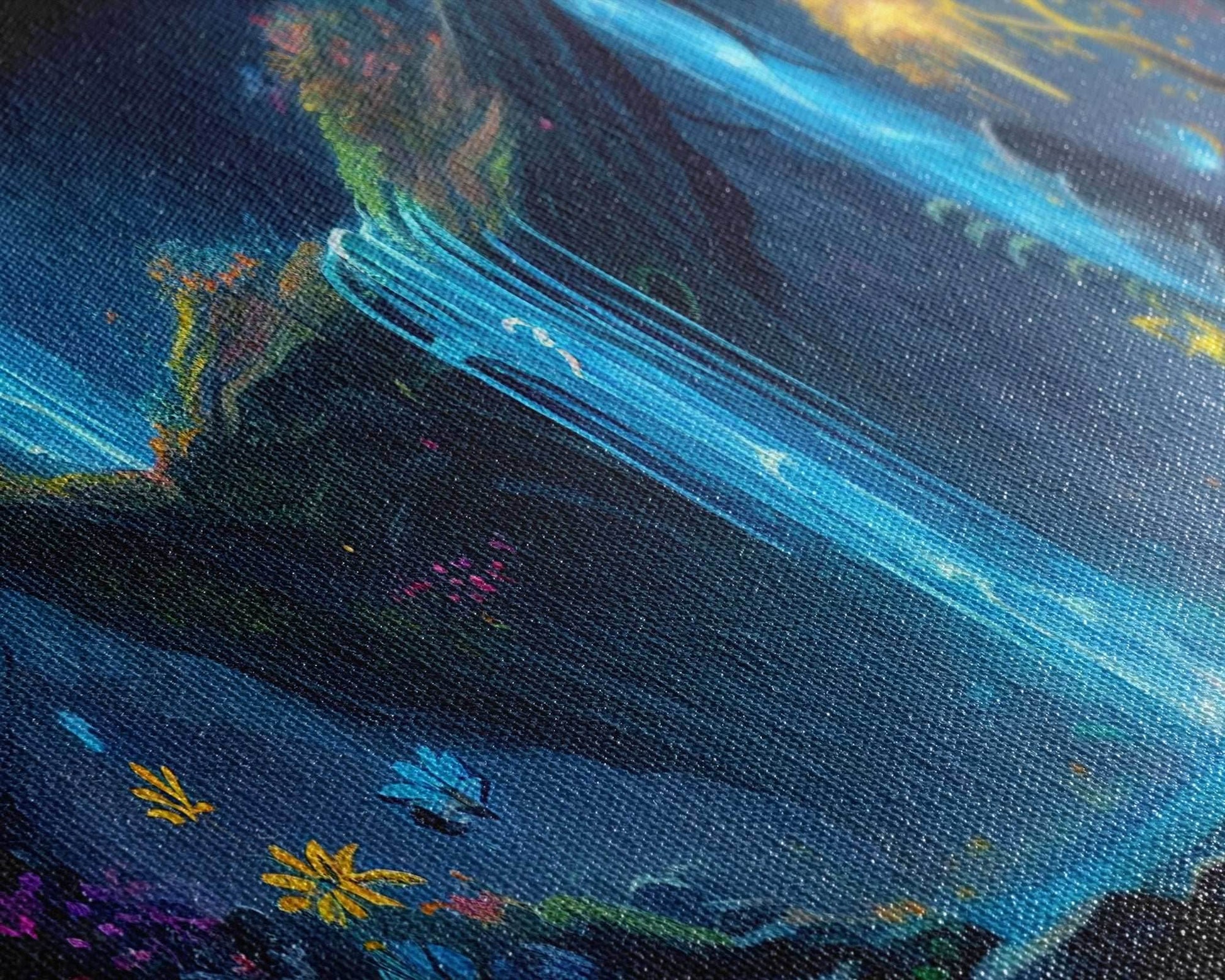 Enchanted Forest Painting, Fantasy Art, Fairy House, Fantasy, Woodland Decor, Woods, Forest, Fairy Forest - 10x20 Inches / Gallery Wrap Canvas - Ready To Hang