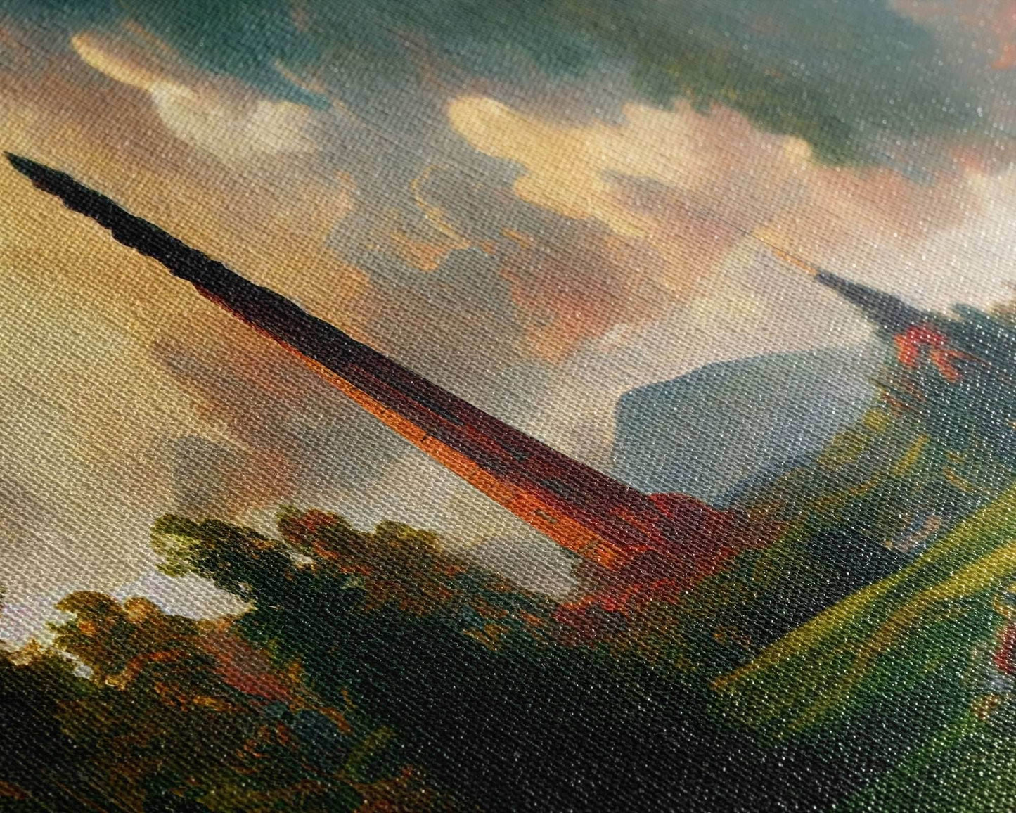 High Fantasy Art Canvas Print, Dark Tower, RPG Fantasy Art, RPG Concept art, unique wall art - 10x20 Inches / Gallery Wrap Canvas - Ready To Hang