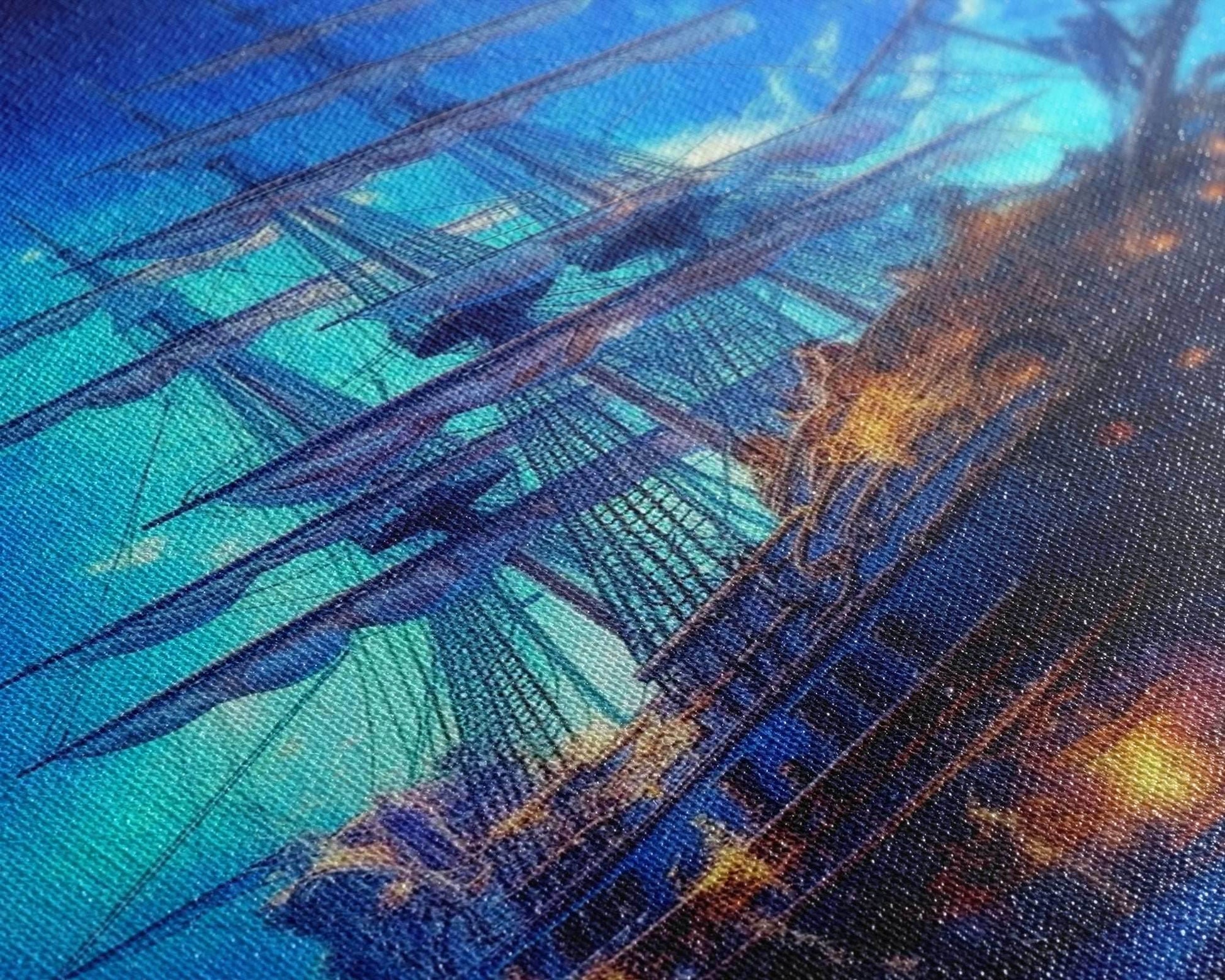 Haunted Pirate Ghost Ship Under The Night Sky, Framed Canvas Print, Fantasy Wall Art, Wall Decor, Pirate Wal Art, Gift For Him, Kid's Room - 8x12 Inches / Gallery Wrap Canvas - Ready To Hang