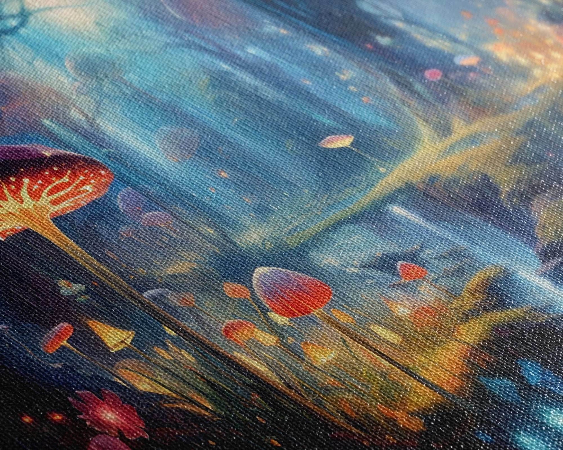 Fantasy Art, Dark Fantasy Forest Framed Canvas Print, Elven Decor, Magical Forest, RPG Game Art, Game Room Art, Witchy Decor, Wall Art - 10x20 Inches / Gallery Wrap Canvas - Ready To Hang