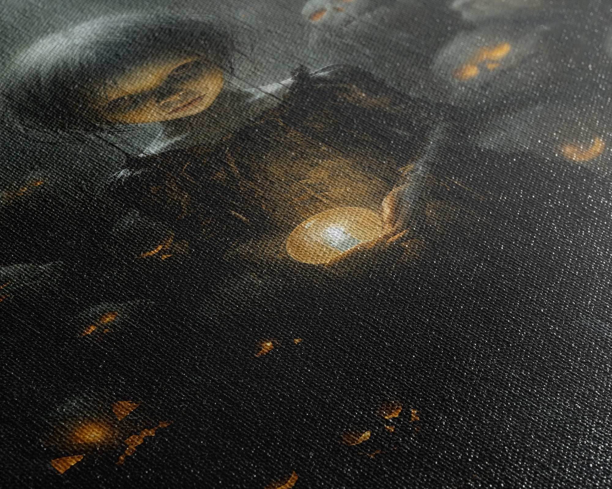 Dark Fantasy Art, Spooky Decor, Goth Decor, Canvas Print, Wall Art, Vertical Print, Dark Wall Art, Video Game Art, Gaming Wall Decor - 8x12 Inches / Gallery Wrap Canvas - Ready To Hang