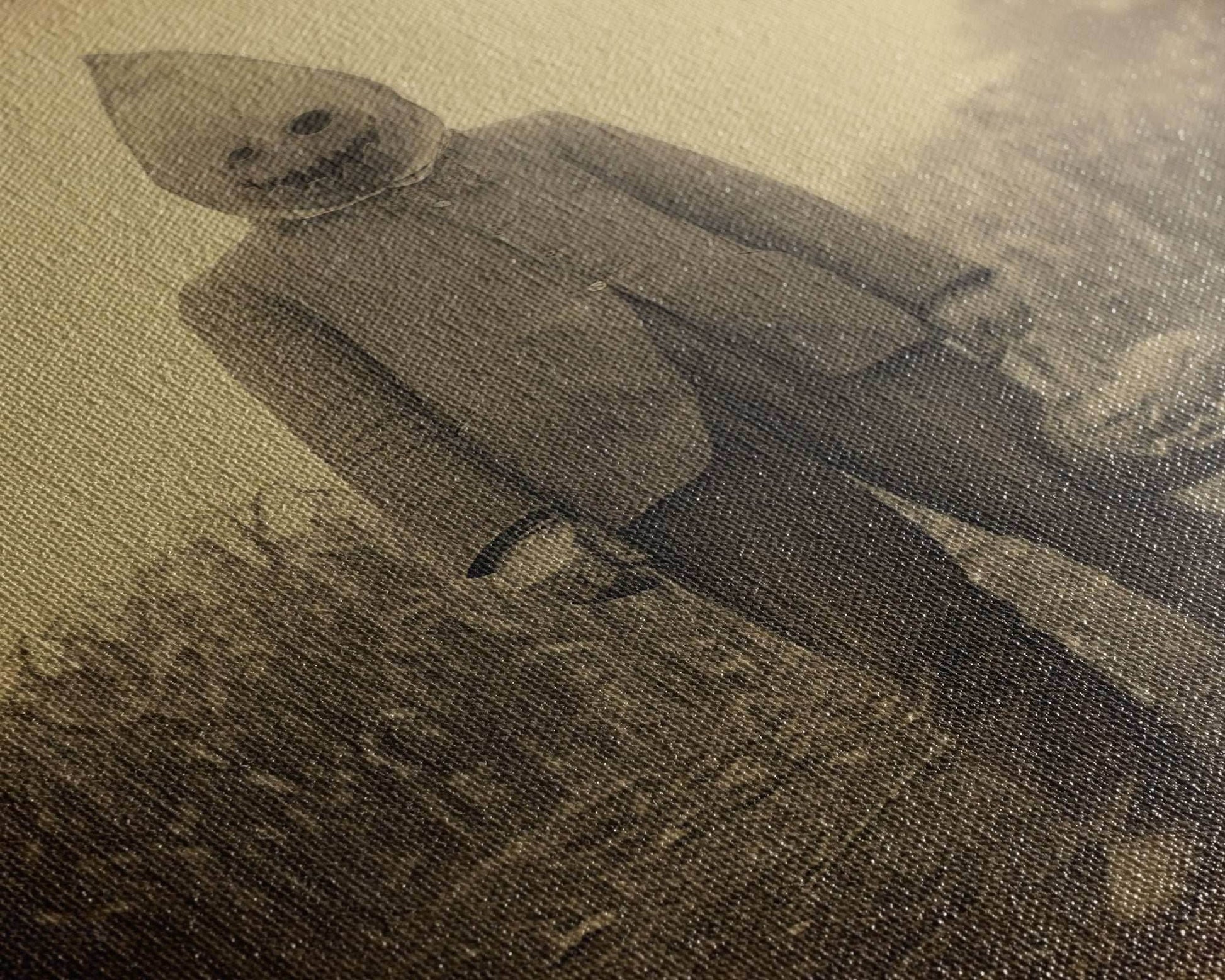 Horror Home Decor, Spooky Halloween, Creepy Wall Art, Dark Fantasy, Canvas Print, Wall Art, Vertical Print, Home Decor, Wall Decor - 8x12 Inches / Gallery Wrap Canvas - Ready To Hang