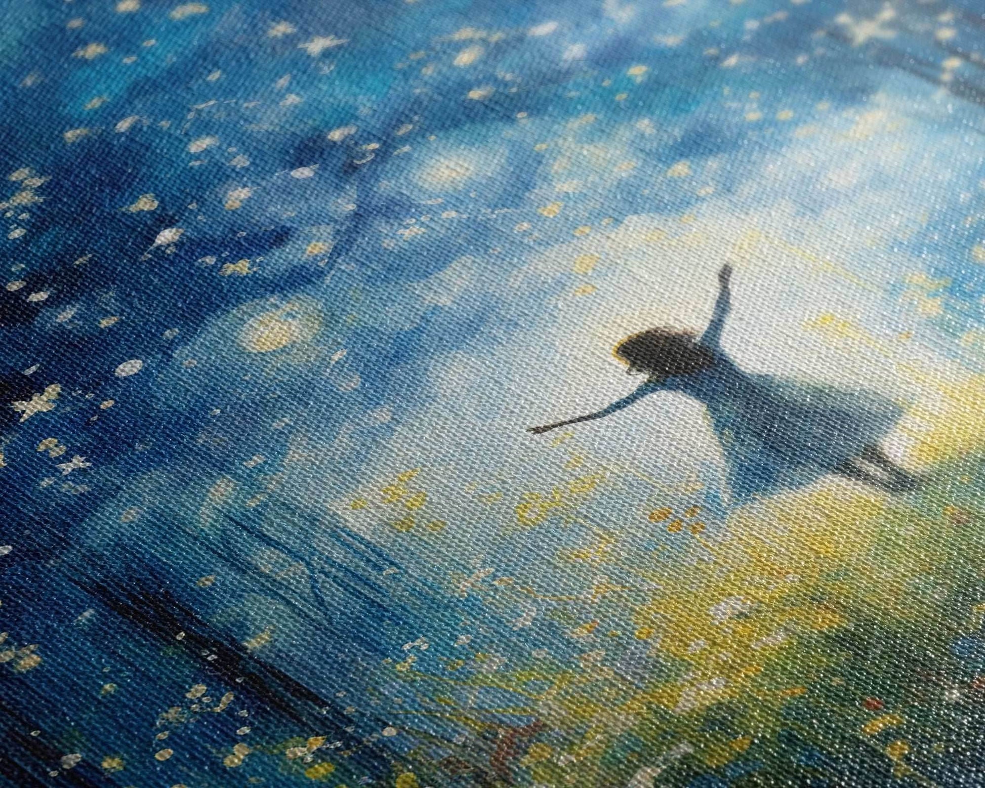 Firefly Art, Fantasy Art, Girl In Forest, Teen Girl Room Decor, Canvas Print, Wall Art, Vertical Print, Unique Wall Decor, Engagement Gift - 8x12 Inches / Gallery Wrap Canvas - Ready To Hang