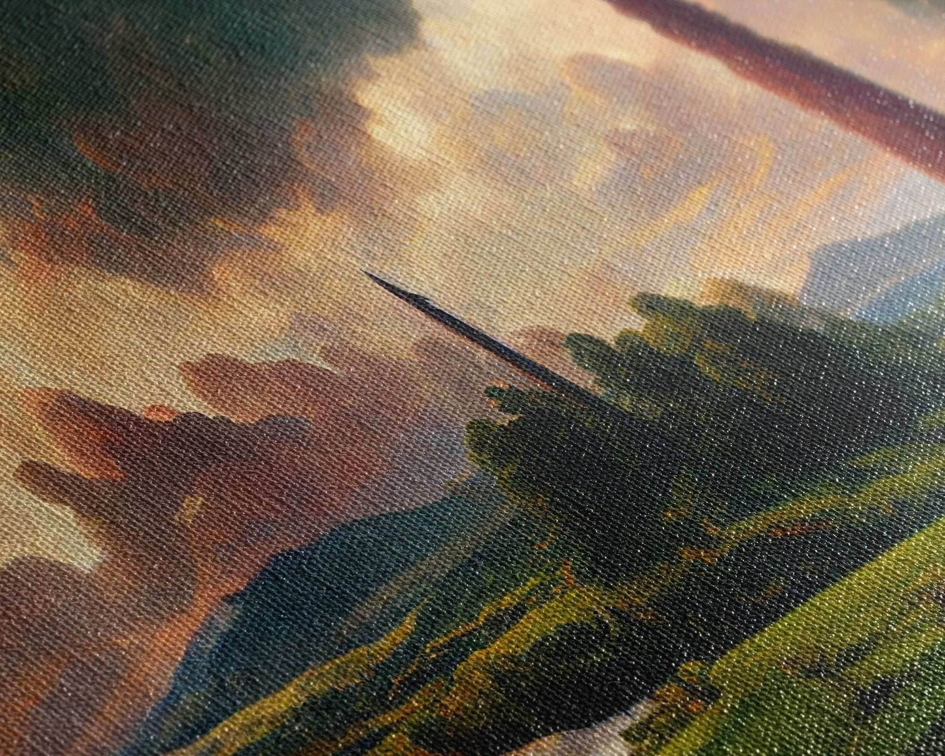 The Dark Tower, Ready To Hang Canvas Print, Panoramic Art, High Fantasy Concept Art - 10x30 Inches / Gallery Wrap Canvas - Ready To Hang