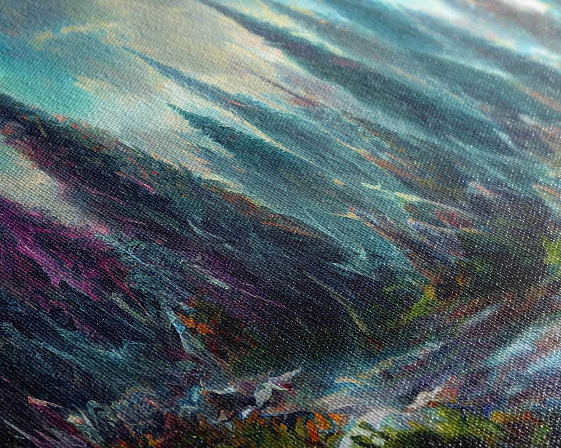 High Fantasy Forest Wall Art, Ready To Hang Canvas Print, Panoramic Art, Fantasy RPG Concept Art - 10x30 Inches / Gallery Wrap Canvas - Ready To Hang